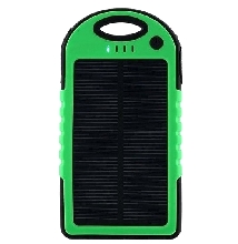 Power Bank аккумуляторы - Аккумулятор на солнечных батареях Solar 5000 mAh green