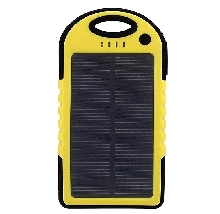 Power Bank аккумуляторы - Аккумулятор на солнечных батареях Solar 5000 mAh yellow